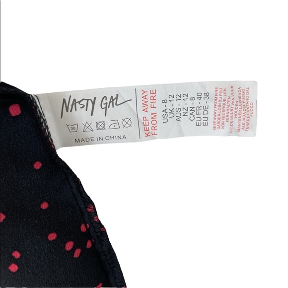 Nasty Gal “In A Rough Spot” MIDI A-Line Dress Size 8 - Picture 9 of 10